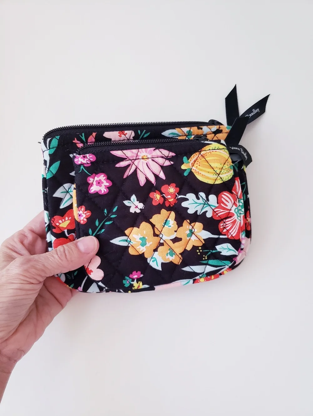 Vera Bradley Floral Print Zipper Coin Purse And Mini Bag - Picture 3 of 10